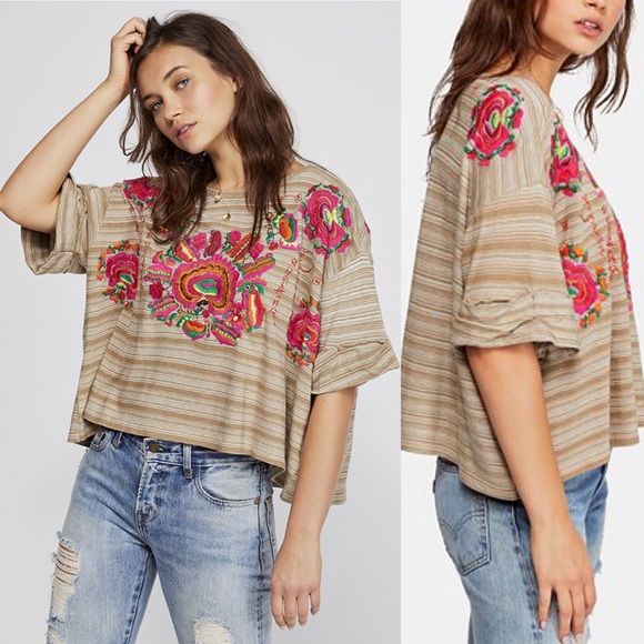 Free People Tops - NWT Free People Catalunya Embroidered Top Size XS